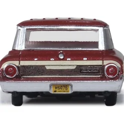 1964 Ford Country Squire - Vintage Burgundy 1:87 Scale Diecast Model Car by Oxford Diecast
