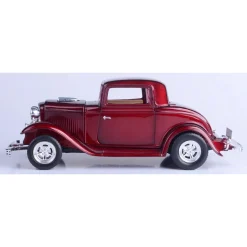 1932 Ford Coupe - Metallic Red 1:24 Scale Diecast Model Car by Motormax