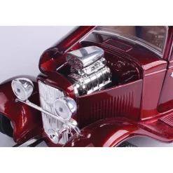 1932 Ford Coupe - Metallic Red 1:24 Scale Diecast Model Car by Motormax