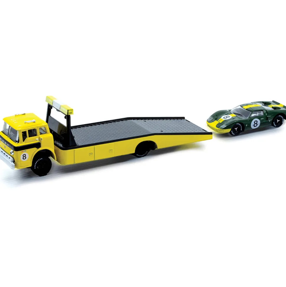 1970 Ford C-600 Truck & 1966 Ford GT40 MK2 1:64 Scale Diecast Model Truck by M2 Machines