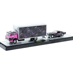 1966 Ford C-950 Truck & 1965 Ford Mustang 2+2 1:64 Scale Diecast Model Truck by M2 Machines