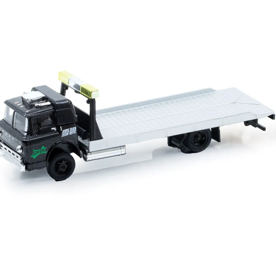 1970 Ford C-950 with 1970 Ford Mustang - Sprite 1:64 Scale Diecast Model Truck by M2 Machines