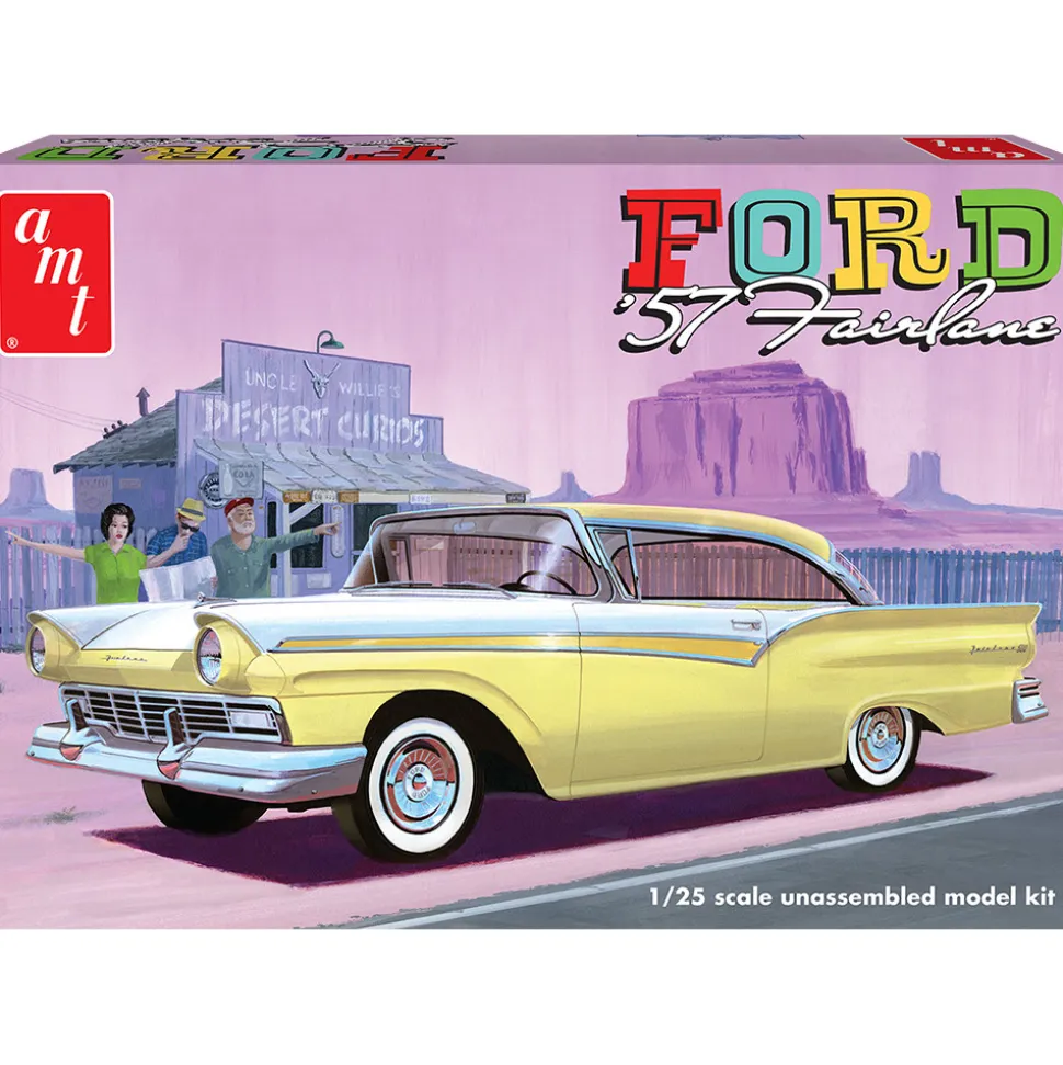 1957 Ford Fairlane Hardtop 3n1 1:25 Scale Model Kit by AMT