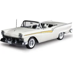 1957 Ford Fairlane 500 Skyliner -Colonial White 1:18 Scale Diecast Model Car by Sunstar