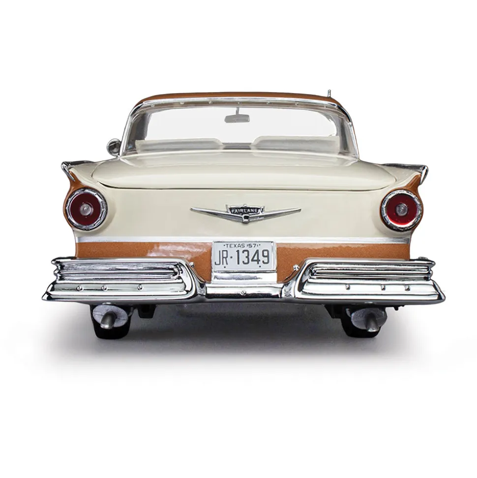 1957 Ford Fairlane 500 Skyliner - Doeskin Tan/Colonial White 1:18 Scale Diecast Model Car by Sunstar