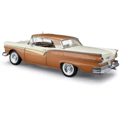 1957 Ford Fairlane 500 Skyliner - Doeskin Tan/Colonial White 1:18 Scale Diecast Model Car by Sunstar