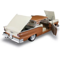 1957 Ford Fairlane 500 Skyliner - Doeskin Tan/Colonial White 1:18 Scale Diecast Model Car by Sunstar