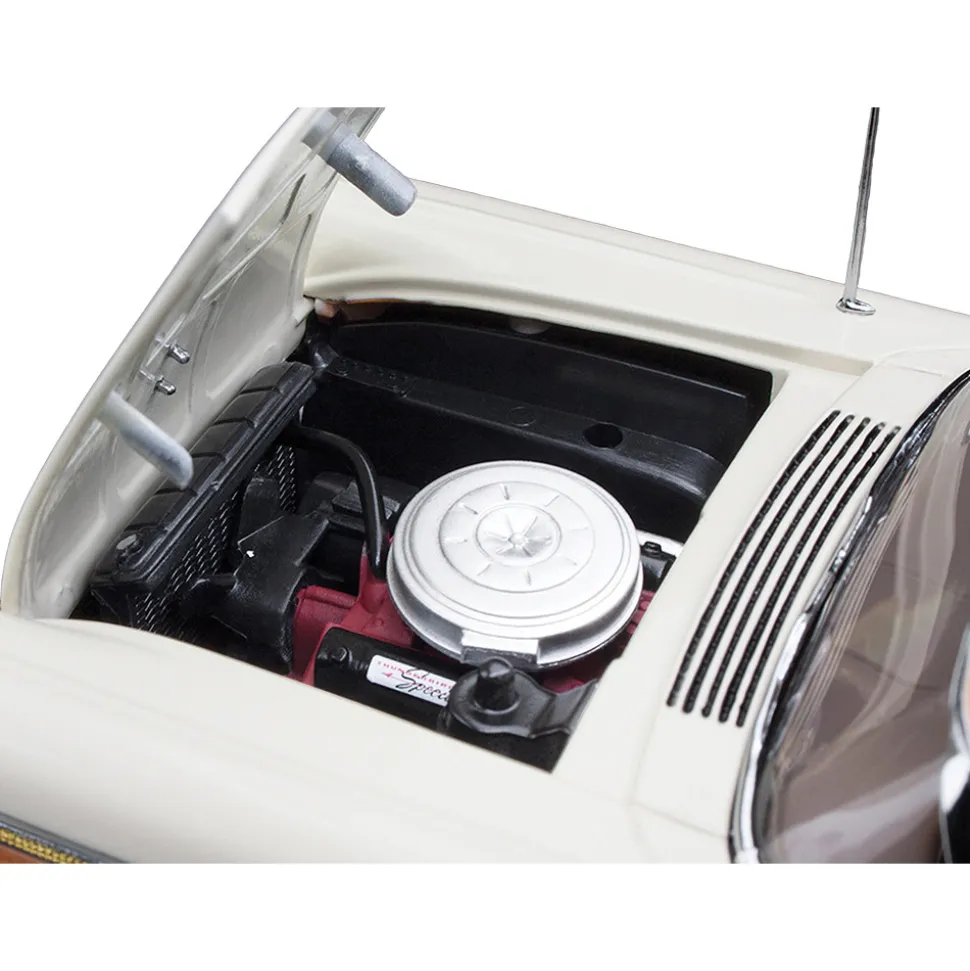 1957 Ford Fairlane 500 Skyliner - Doeskin Tan/Colonial White 1:18 Scale Diecast Model Car by Sunstar