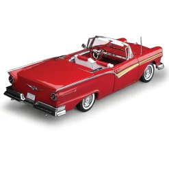 1957 Ford Fairlane 500 Skyliner-Flame Red 1:18 Scale Diecast Model Car by Sunstar