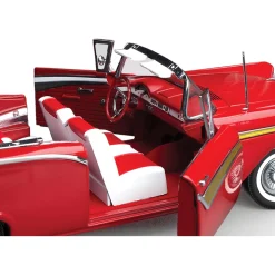 1957 Ford Fairlane 500 Skyliner-Flame Red 1:18 Scale Diecast Model Car by Sunstar