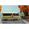 1965 Ford Falcon Club Wagon "The Daily Grind" - Diorama 1:64 Scale Diecast Model Truck by M2 Machines