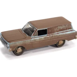 1964 Ford Falcon Delivery Project in Progress - Skylight Blue w/Rust Patina 1:64 Scale Diecast Model Car by Johnny Lightning
