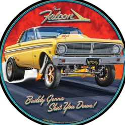 1965 Ford Falcon Gasser Metal Sign Metal Sign by Reedyville Goods LLC