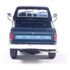 1981 Ford F-150 Custom Explorer Short Bed Styleside 4X2 - Midnight Blue Tu-Tone 1:64 Scale Diecast Model Truck by IXO Models
