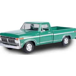 1977 Ford F-150 Custom Pickup - Jade Glow 1:24 Scale Diecast Model Truck by Motormax