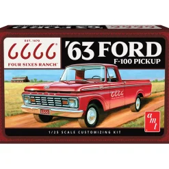 1963 Ford F-100 (Four Sixes Ranch) 1:25 Scale Model Kit by AMT