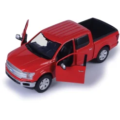 2019 Ford F-150 Lariat Crew Cab - Red 1:27 Scale Diecast Model Truck by Motormax
