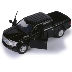 2019 Ford F-150 Limited Crew Cab - Black 1:27 Scale Diecast Model Truck by Motormax