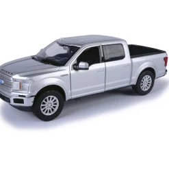 2019 Ford F-150 Limited Crew Cab - Silver 1:27 Scale Diecast Model Truck by Motormax