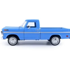 1972 Ford F-100 Pickup - Blue 1:24 Scale Diecast Model Truck by Motormax