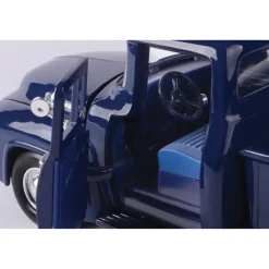 1956 Ford F-100 Pickup - Dark Blue 1:24 Scale Diecast Model Truck by Motormax