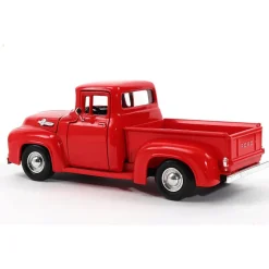 1956 Ford F-100 Pickup - Red 1:24 Scale 1:24 Scale Diecast Model Truck by Motormax