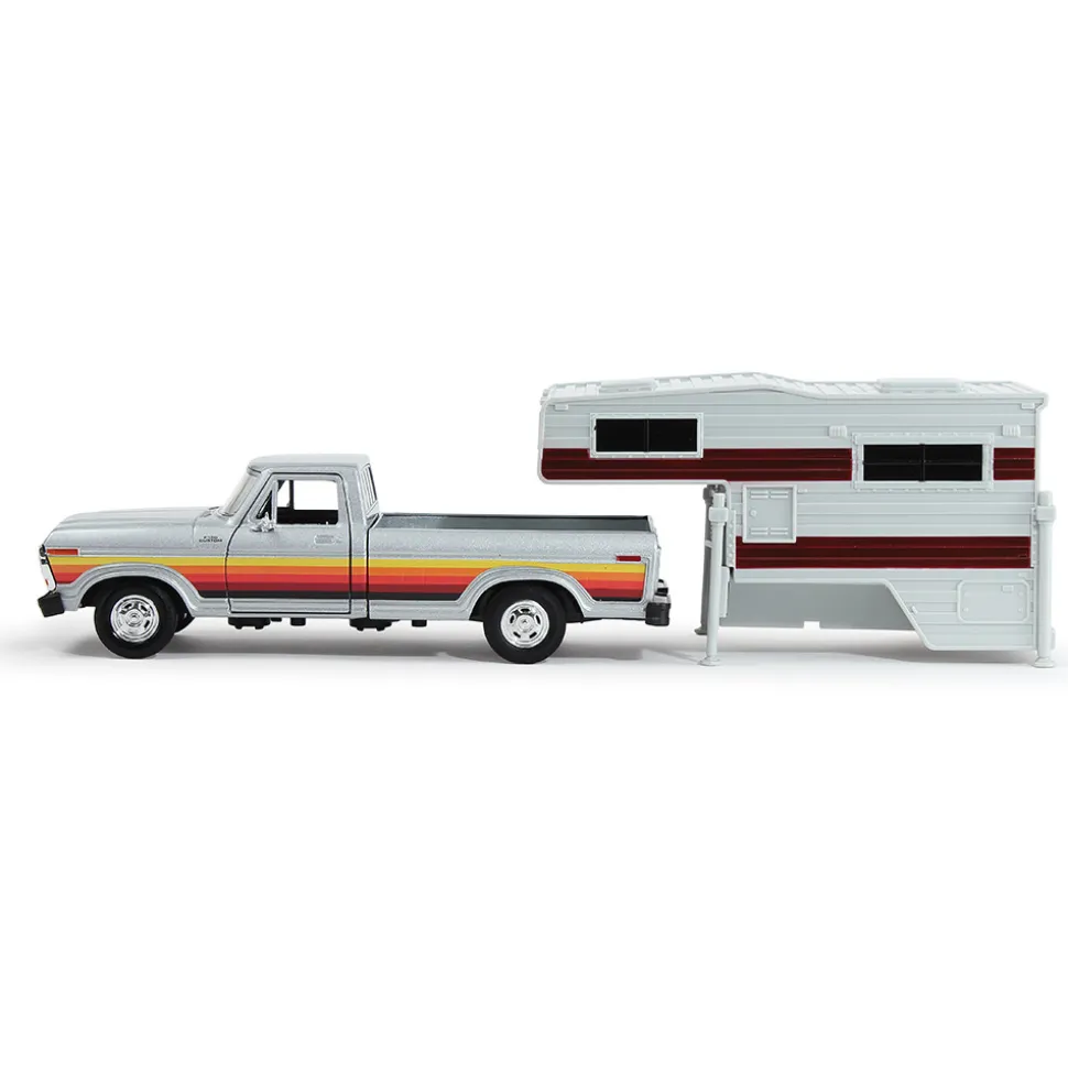 1979 Ford F-150 Pickup With Slide-In Camper 1:24 Scale by Motormax