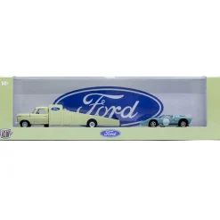 1969 Ford F-350 Ramp Truck & 1966 Ford GT40 MK2 1:64 Scale Diecast Model Truck by M2 Machines
