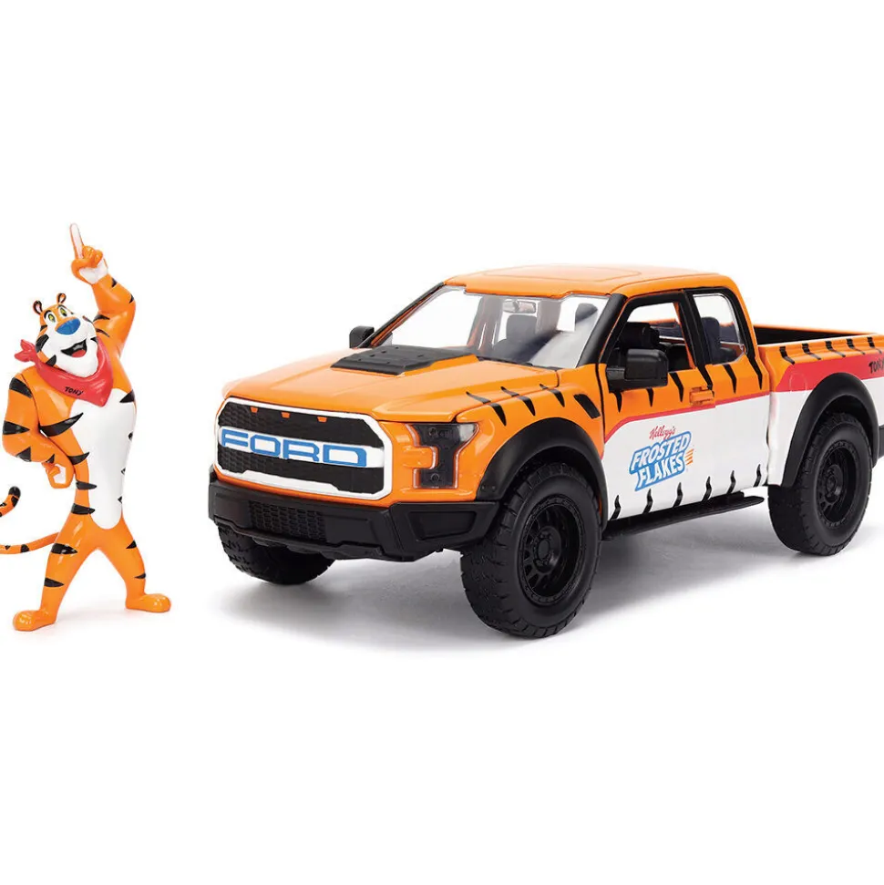 2017 Ford F-150 Raptor with Tony The Tiger Frosted Flakes Figure 1:24 Scale Diecast Model Truck by Jada Toys