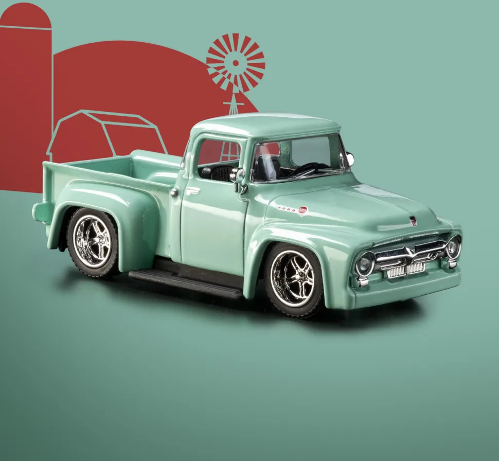 1956 Ford F-100 1:64 Scale Diecast Model Truck by Jada Toys