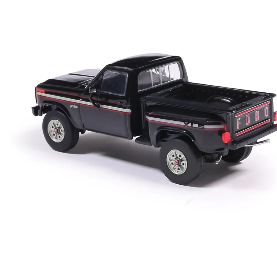 1983 Ford F-150 XLS Flareside 4X4 - Raven Black 1:64 Scale Diecast Model Truck by IXO Models