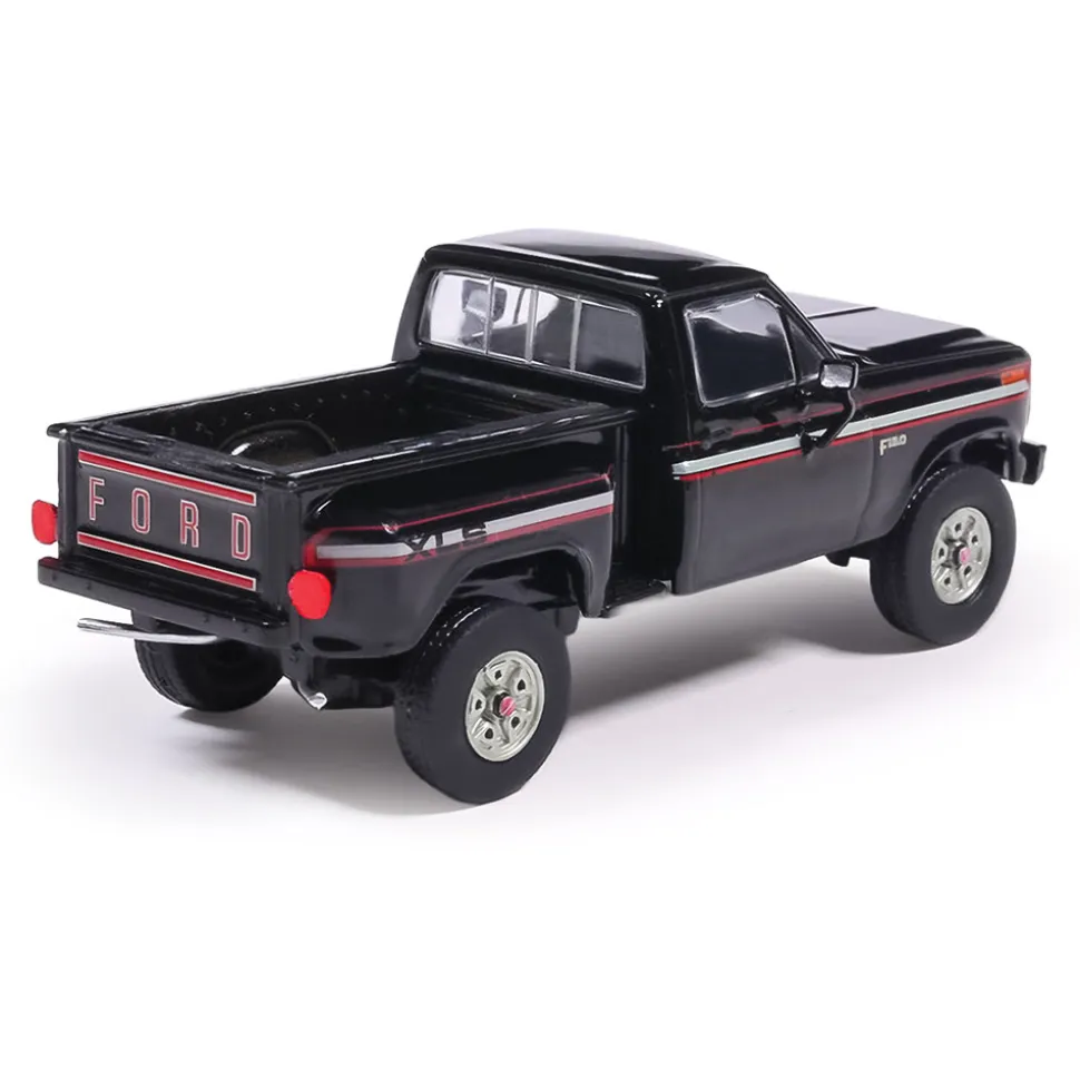 1983 Ford F-150 XLS Flareside 4X4 - Raven Black 1:64 Scale Diecast Model Truck by IXO Models