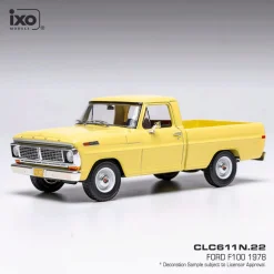 1978 Ford F-100 - Yellow 1:43 Scale Diecast Model Truck by IXO Models