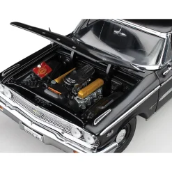 1963 Ford Galaxie 500 XL Hardtop - Semi-gloss Black (Fast 5 ) 1:18 Scale Diecast Model Car by Sunstar