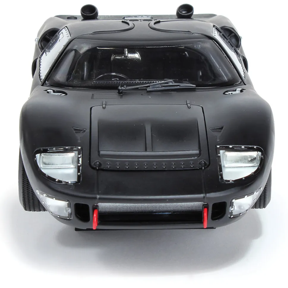 1966 Ford GT40 Custom Matt-Black 1:18 Scale Diecast Model Car by Shelby Collectibles