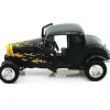 1932 Ford Hot Rod - Black Flames 1:18 Scale Diecast Model by Motormax