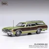 1972 Ford LTD Country Squire - Metallic Green Woodgrain Style Panel 1:43 Scale Diecast Model Car by IXO Models