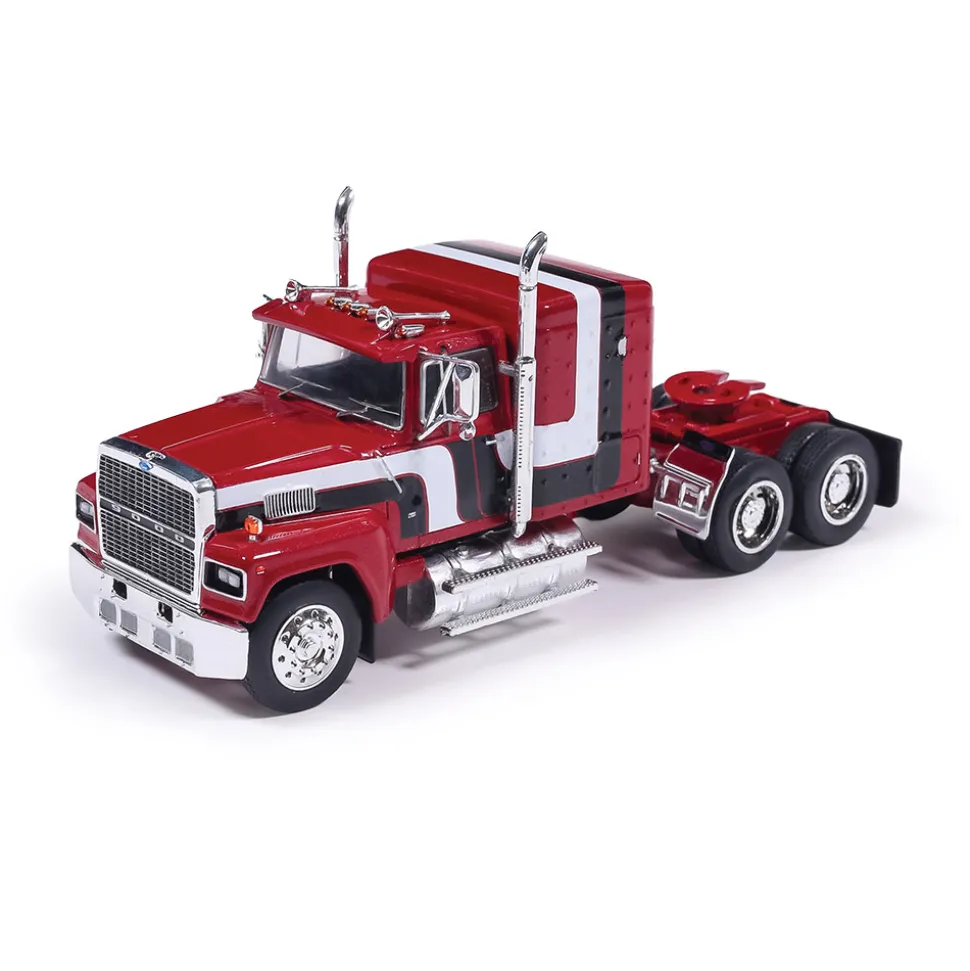 1978 Ford LTL-9000 - Black, Red & White 1:64 Scale Diecast Model Truck by IXO Models
