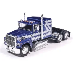1978 Ford LTL-9000 - Blue and Silver 1:64 Scale Diecast Model Truck by IXO Models