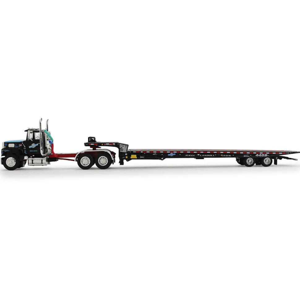 Ford LTL 9000 Day Cab & Landoll 440B-50CA Traveling Axle Trailer - Cappello Transport 1:64 Scale Diecast Model Truck by Diecast Promotions