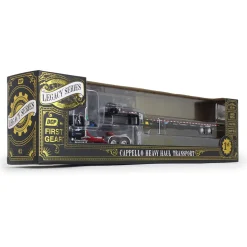 Ford LTL 9000 Day Cab & Landoll 440B-50CA Traveling Axle Trailer - Cappello Transport 1:64 Scale Diecast Model Truck by Diecast Promotions