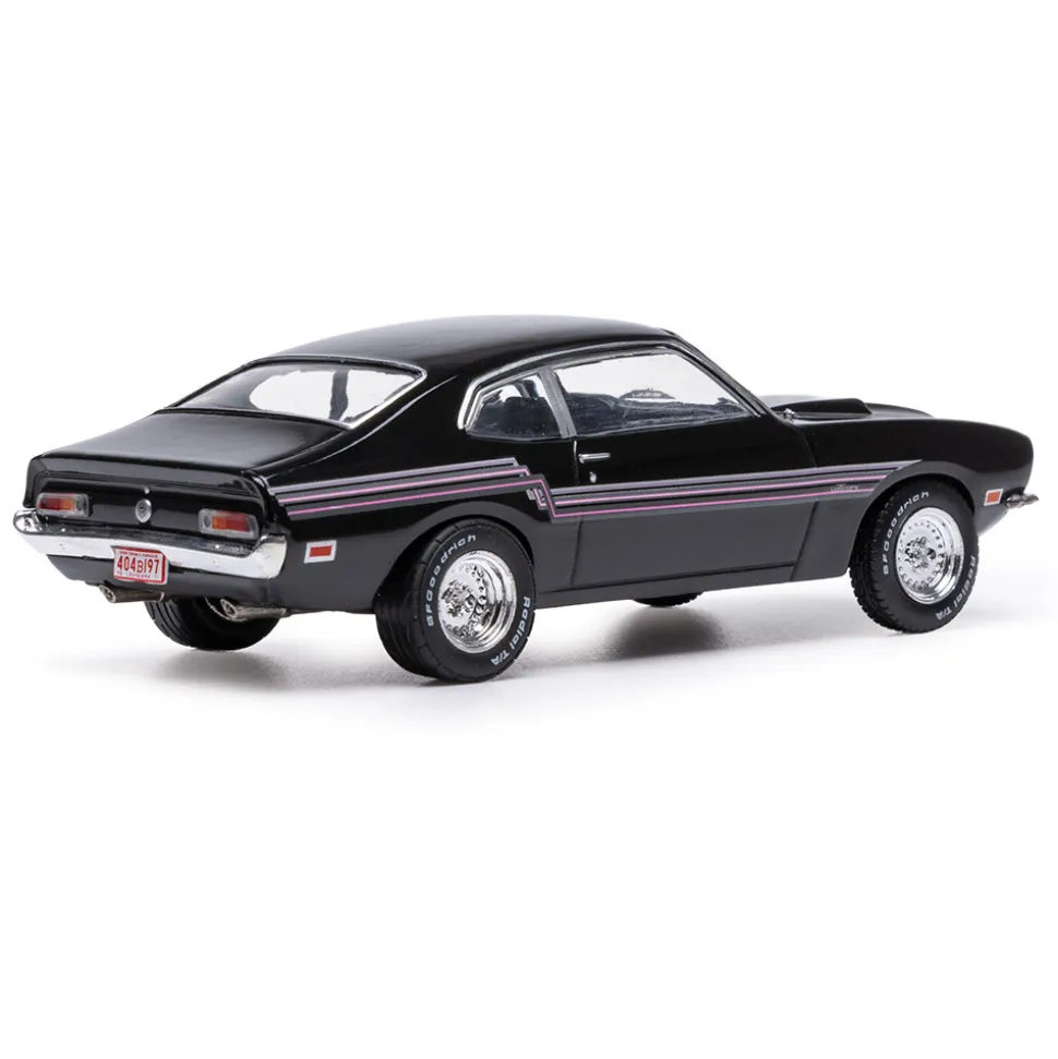 1974 Ford Maverick - Black with stripes 1:43 Scale Diecast Model Car by IXO Models