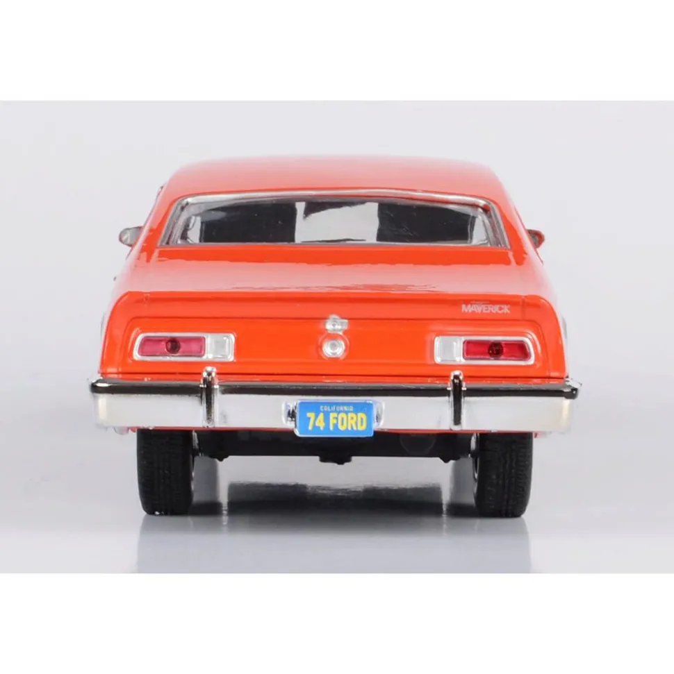 1974 Ford Maverick Grabber - Orange & Black 1:24 Scale Diecast Model Car by Motormax
