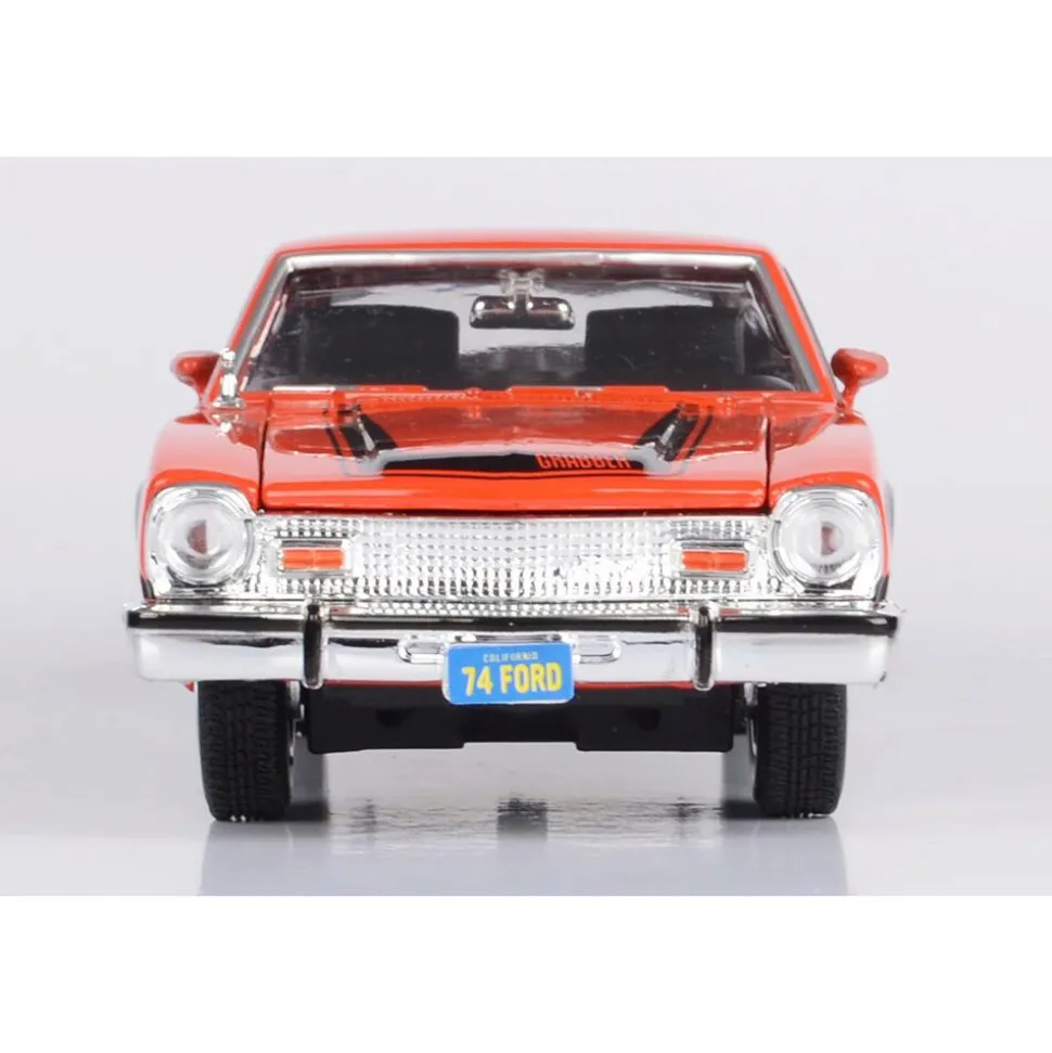 1974 Ford Maverick Grabber - Orange & Black 1:24 Scale Diecast Model Car by Motormax