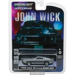 1969 Ford Mustang BOSS 429 - John Wick 1:64 Scale Diecast Model Car by Greenlight