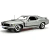 1970 Ford Mustang Boss 302 - Silver - Special Order 1:18 Scale Diecast Model Car by Acme