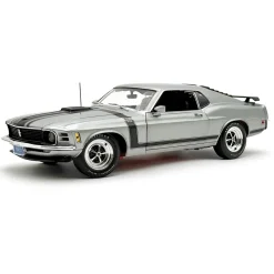 1970 Ford Mustang Boss 302 - Silver - Special Order 1:18 Scale Diecast Model Car by Acme