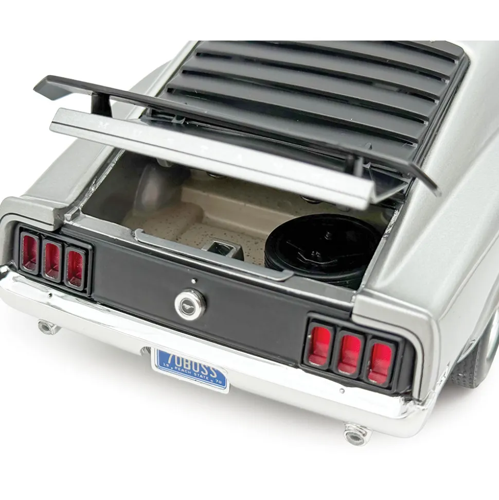 1970 Ford Mustang Boss 302 - Silver - Special Order 1:18 Scale Diecast Model Car by Acme