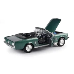 1964 1/2 Ford Mustang Convertible - Green 1:24 Scale Diecast Model Car by Motormax