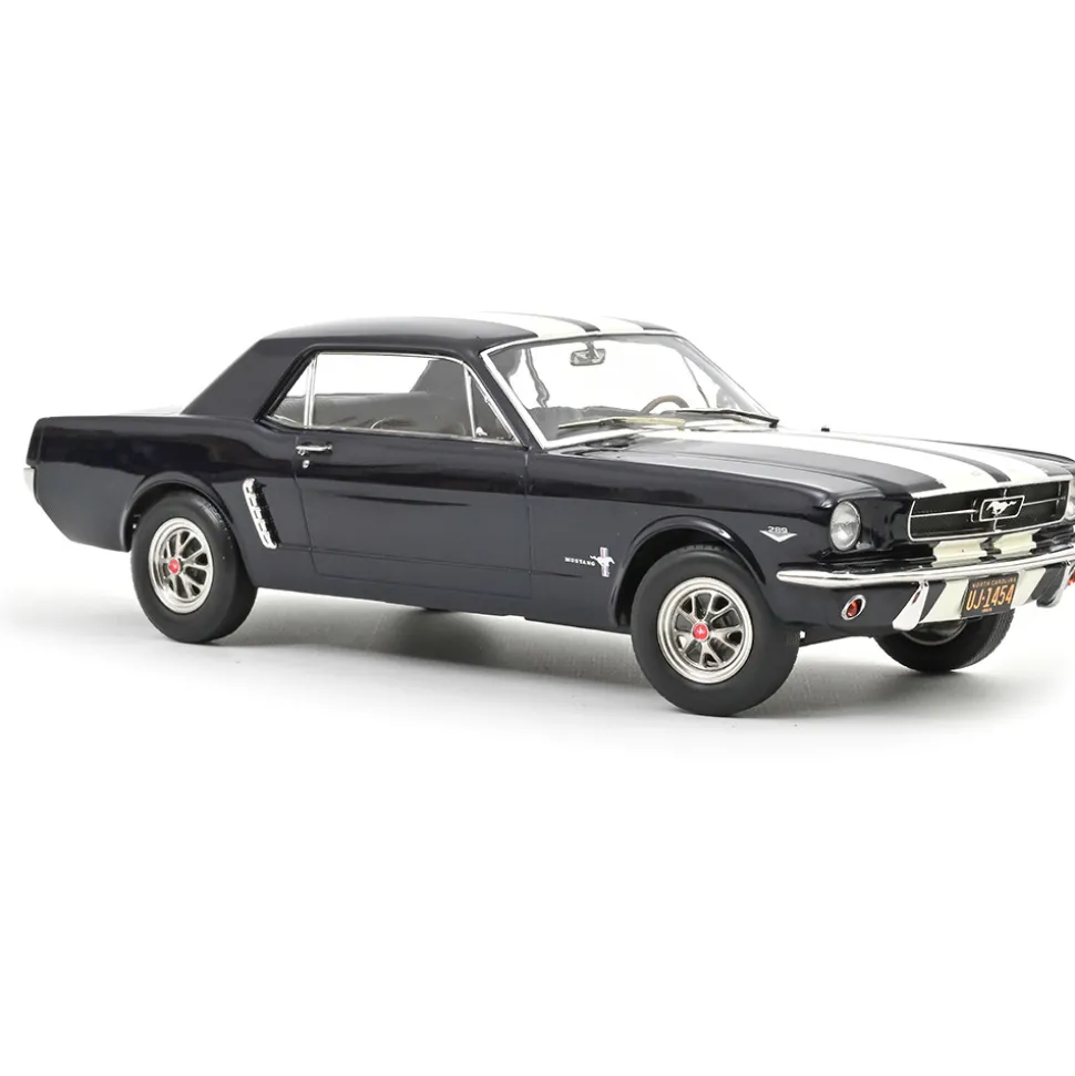 1966 Ford Mustang Coupe - Nightmist Blue 1:18 Scale Diecast Model Car by Norev